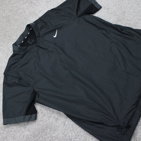 Nike Softball Wind Jacket Womens Medium Black Lightweight S/S Pullover Shacket - Picture 7 of 15